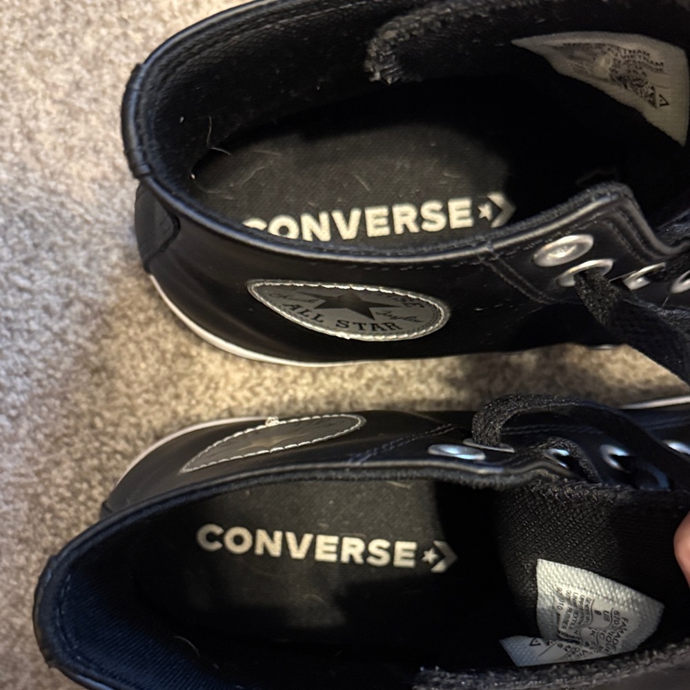 Converse faux leather High-Top Sneakers - Picture 8 of 8